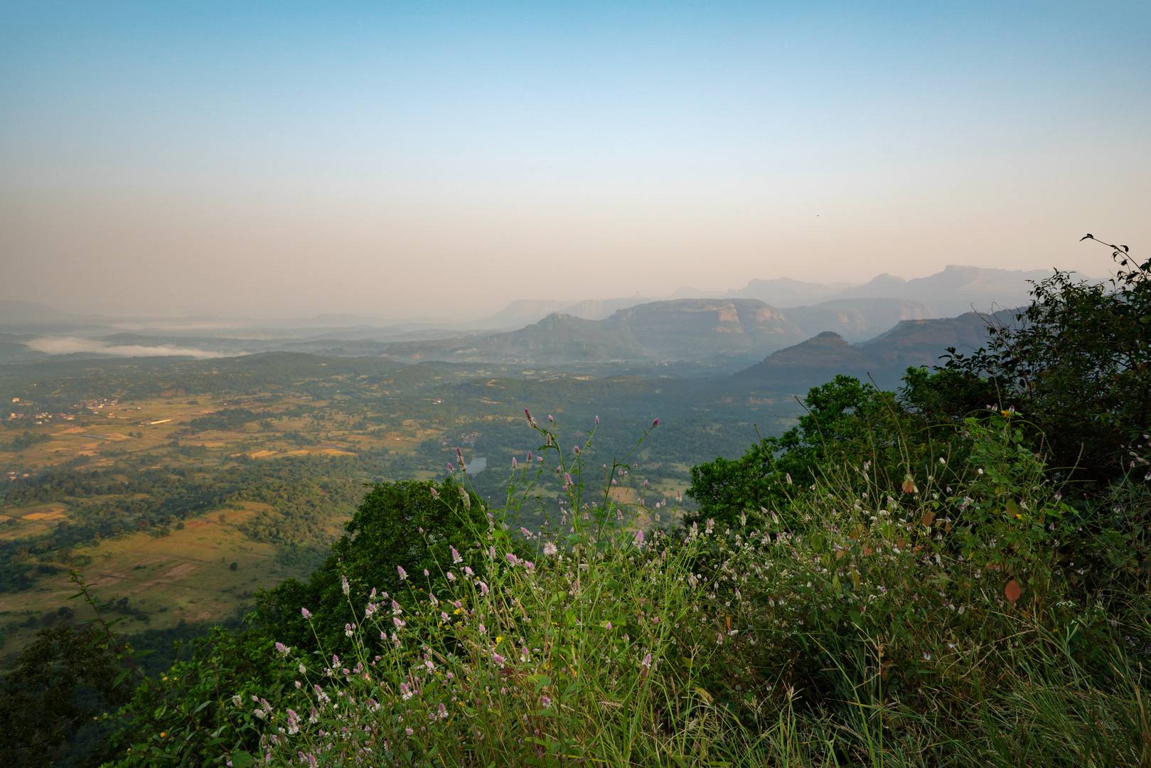 Looking into the Konkan, Tamhini Ghat