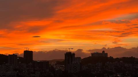 Sunset over Chandani Chowk, Kothrud