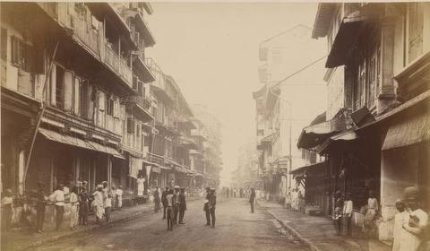 Borah Bazar Bombay 1870s